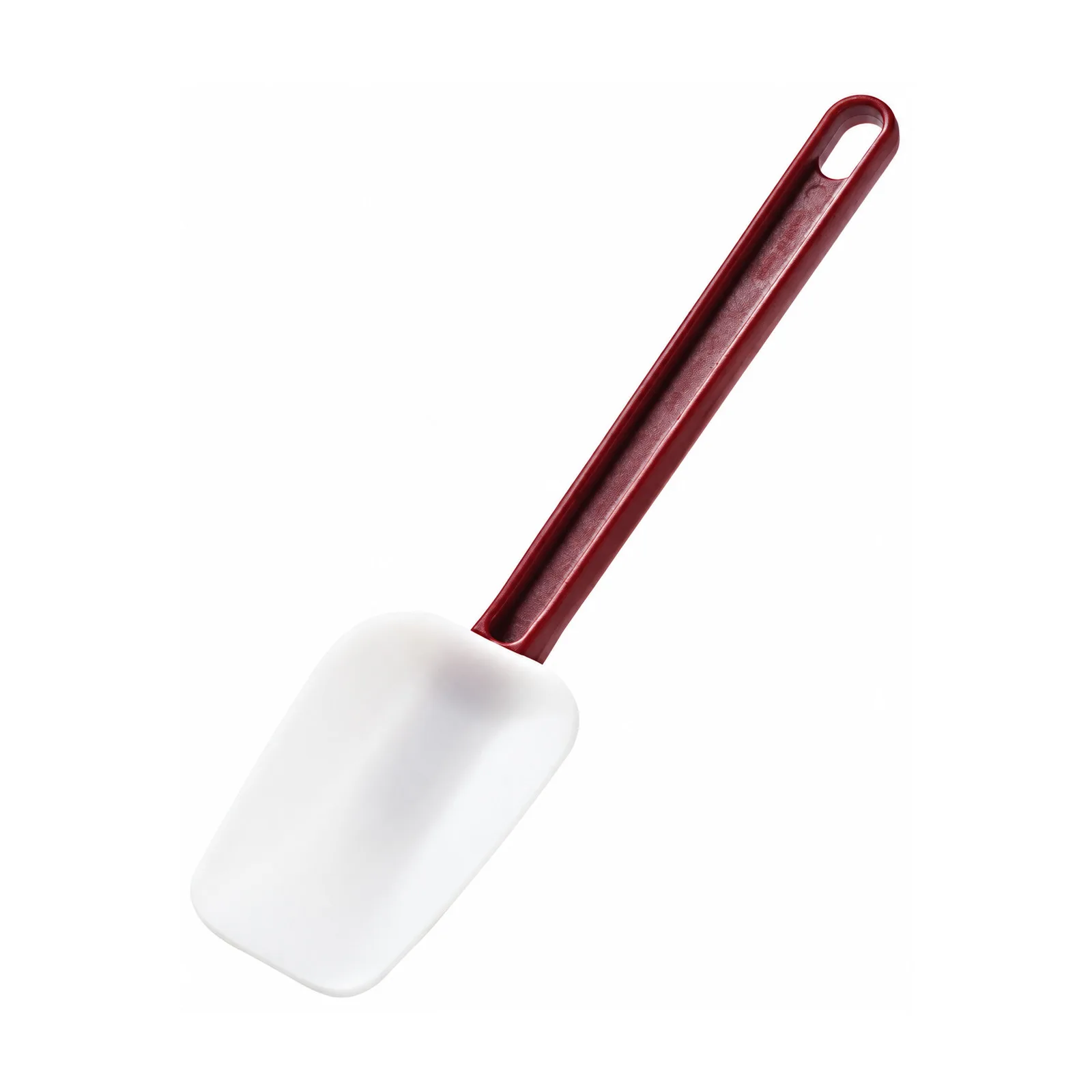 14″ High Temperature Silicone Scraper Spoonula with Red Handle