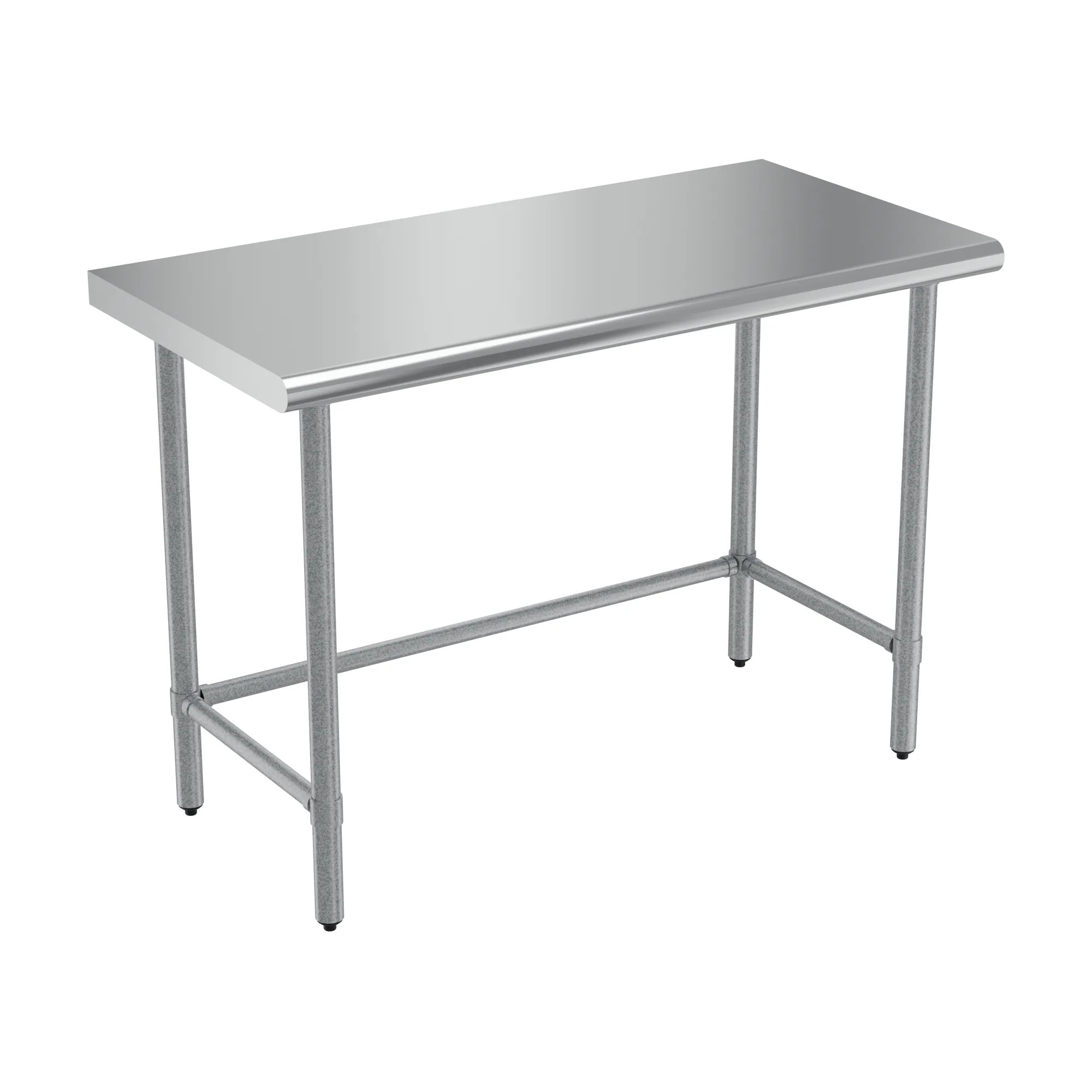 24″ x 48″ Stainless Steel Worktable With Leg Brace and Open Base