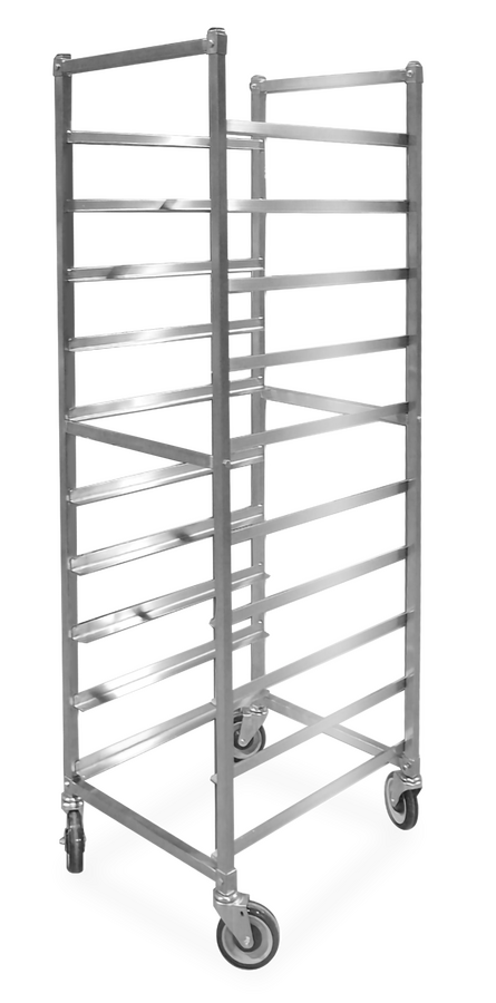 Stainless Steel Bun Pan Rack with 10 slides and 6″ spacing