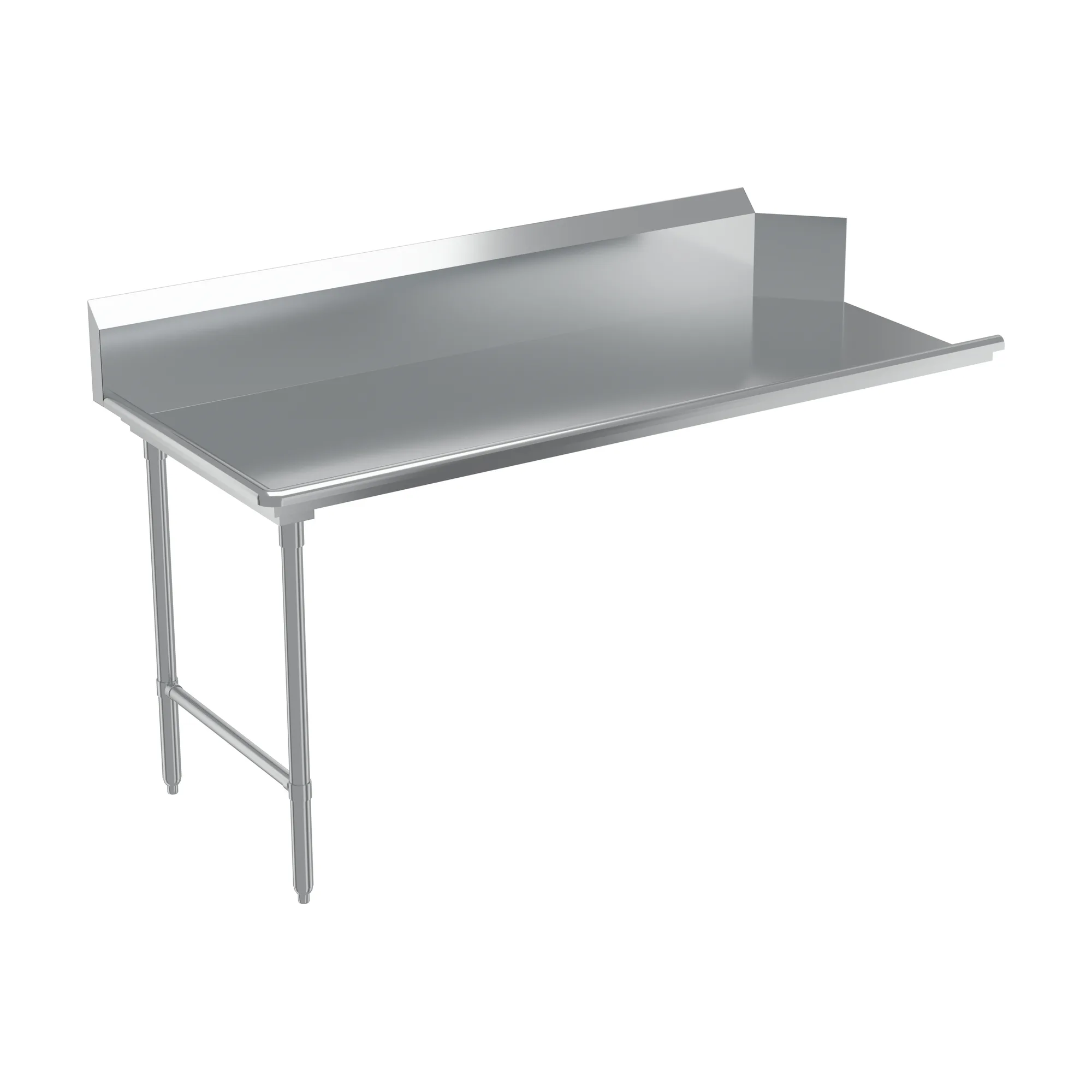 72″ 18 Gauge 304 Stainless Steel Clean Dish Table – Left Side