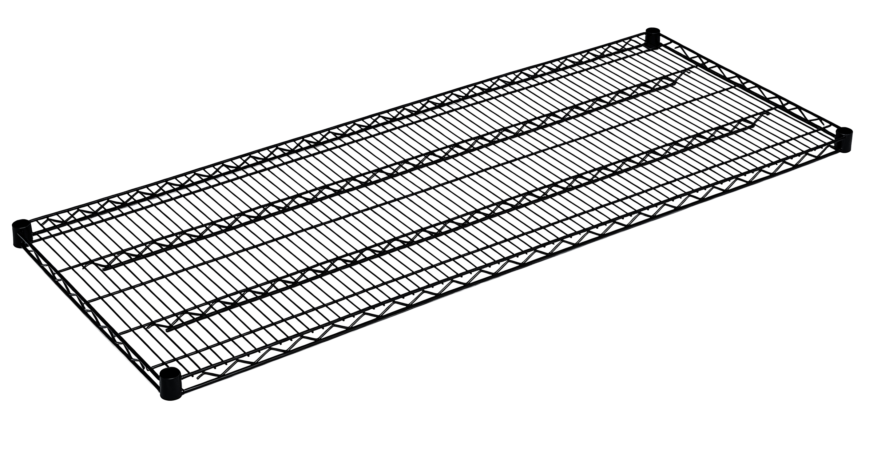 24″ x 72″ Black Epoxy Wire Shelf