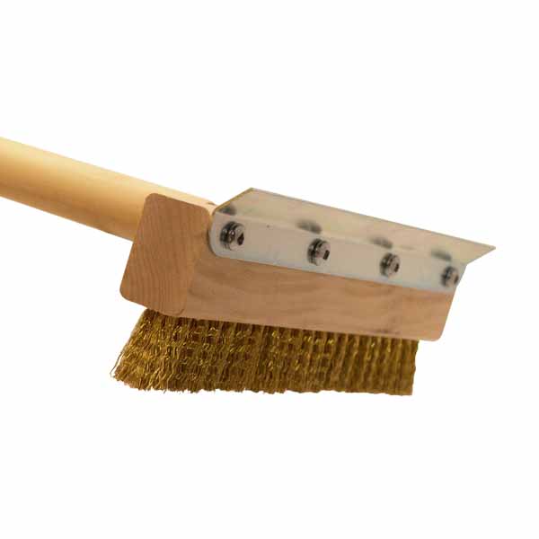 Regular-Duty Brass Pizza Brush