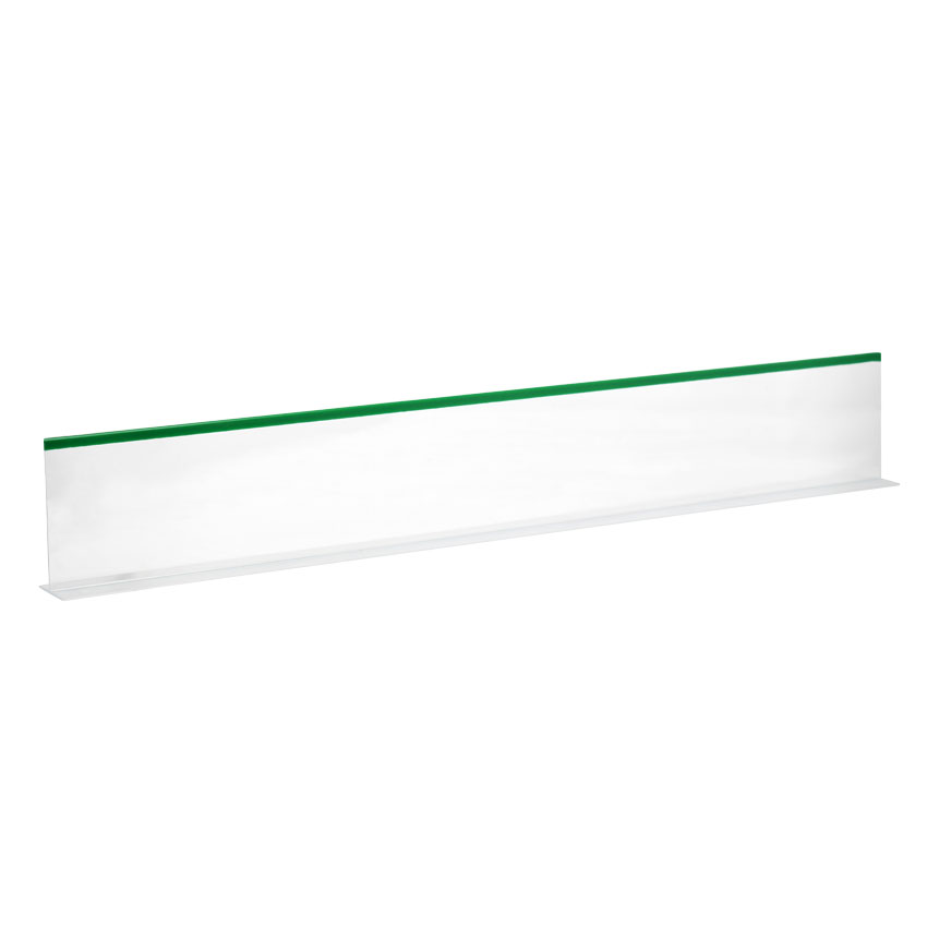 5″ x 30″ Clear Divider with Green Beading