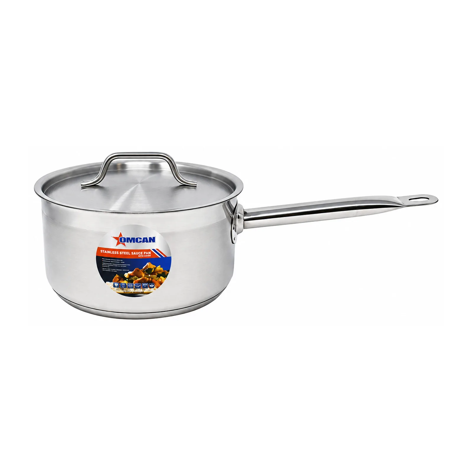 3.5 qt Stainless Steel Sauce Pan with Lid and Handle