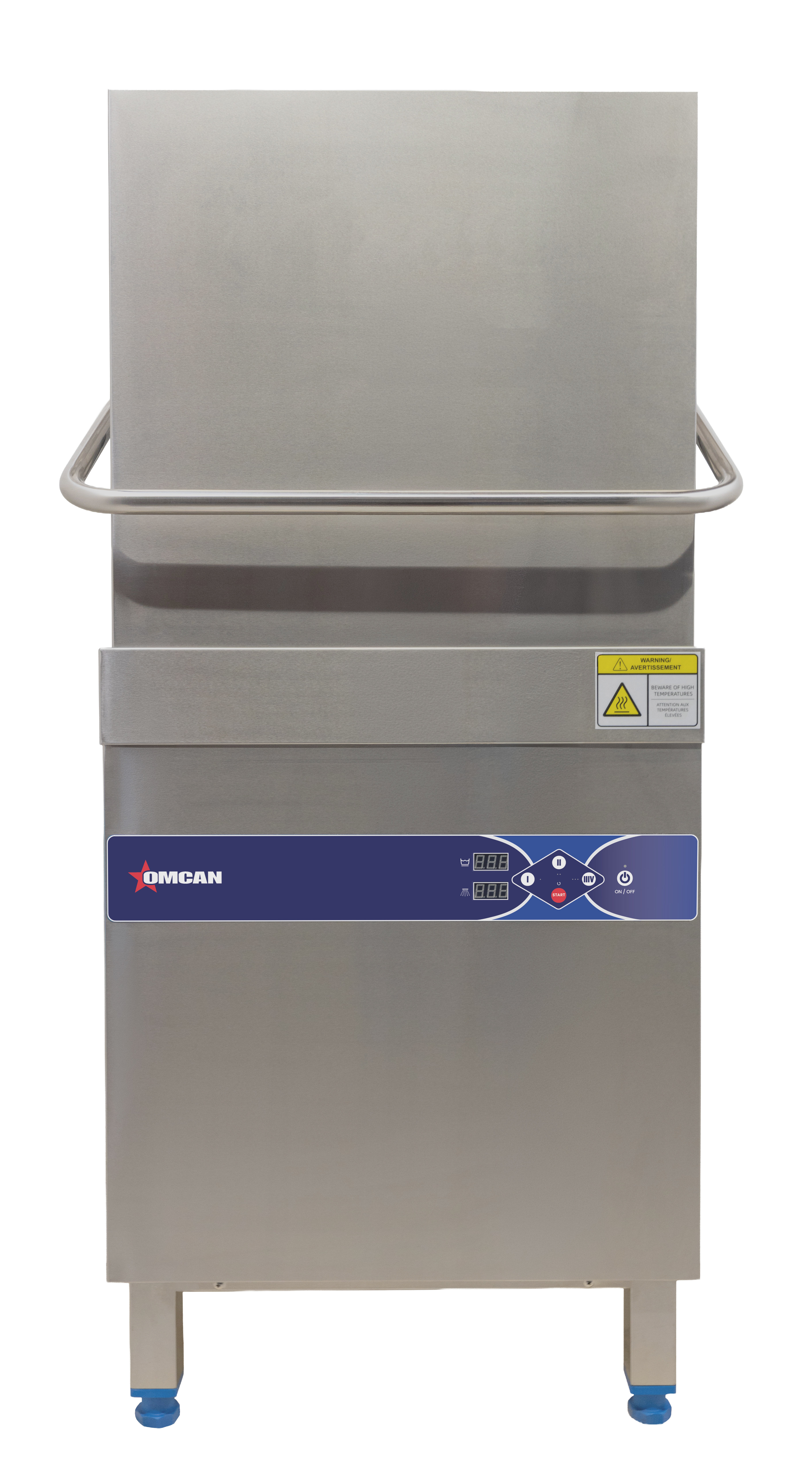 Upright High Temperature Dishwasher with Digital Control