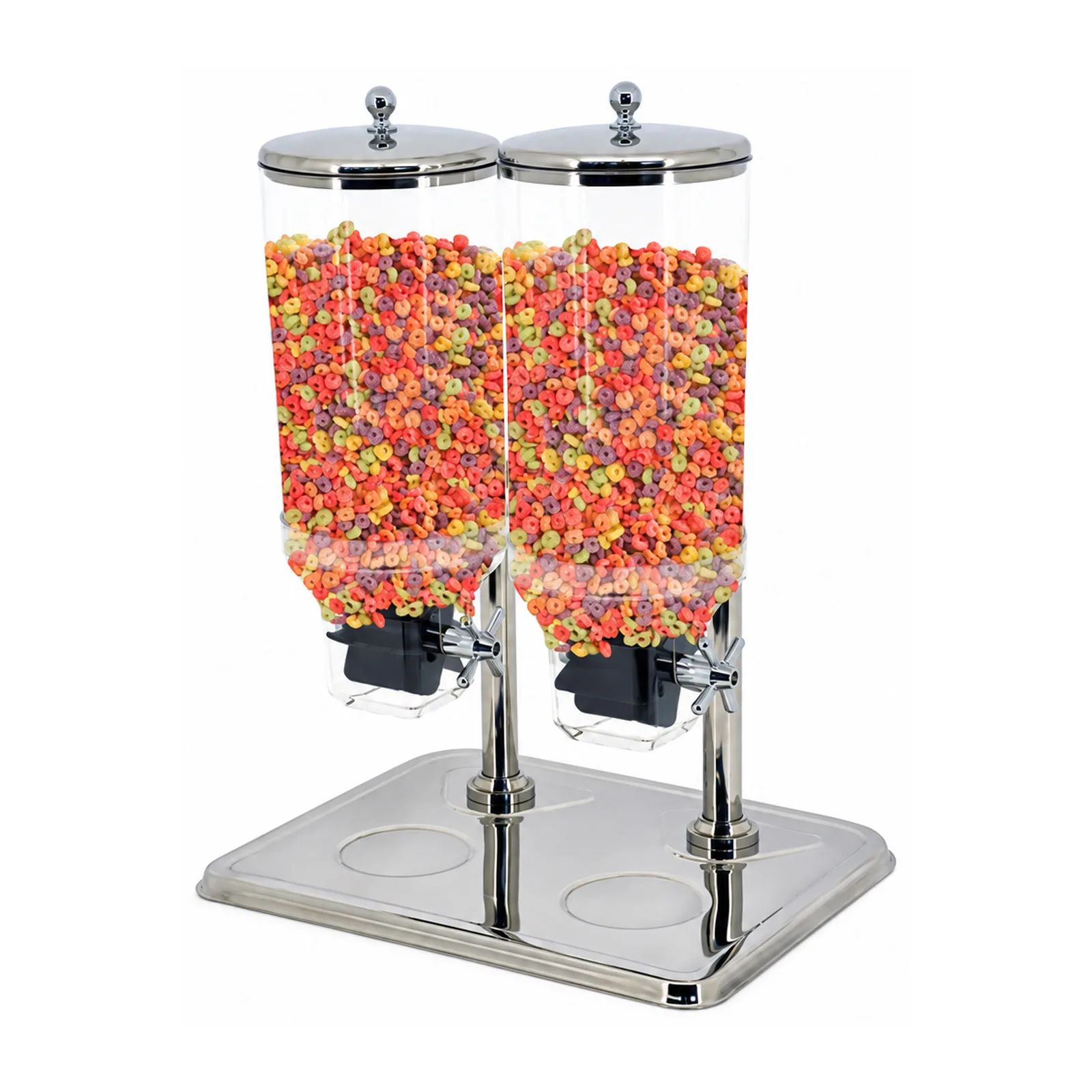 Stainless Steel Cereal Double Dispenser with 7.5 L (x2) Capacity
