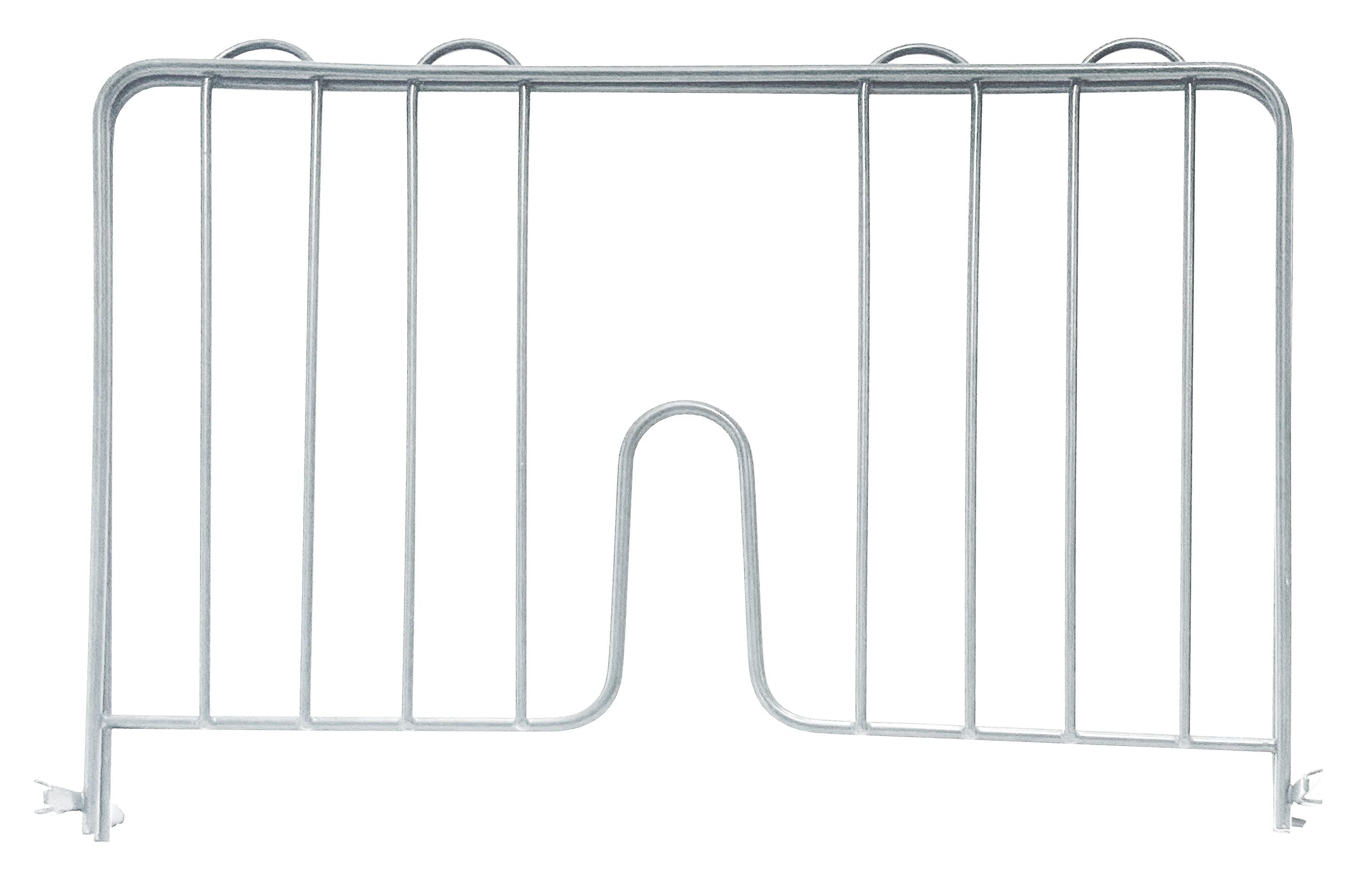 Pressure Fit Chrome Shelf Divider 14" x 4"