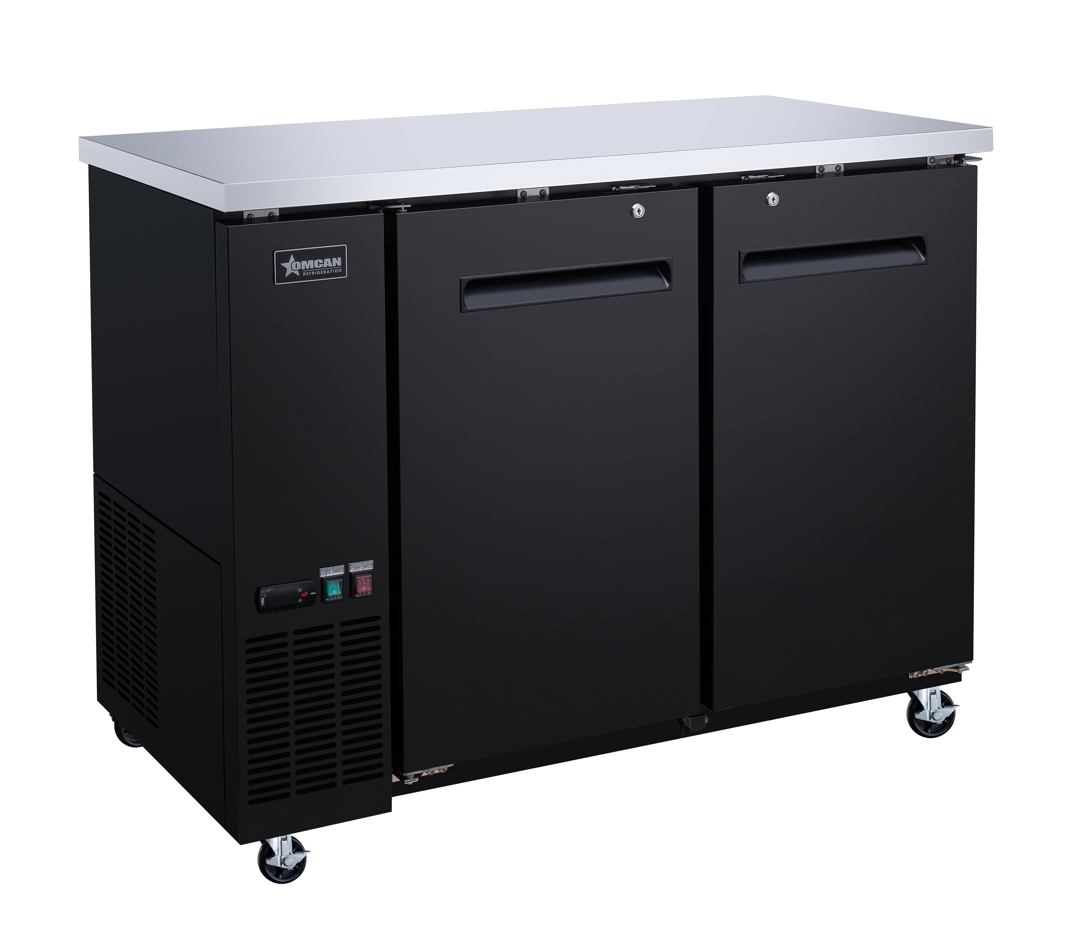 49" Solid 2-Door Bottle Cooler, 11.8 cu.ft. (335 L)