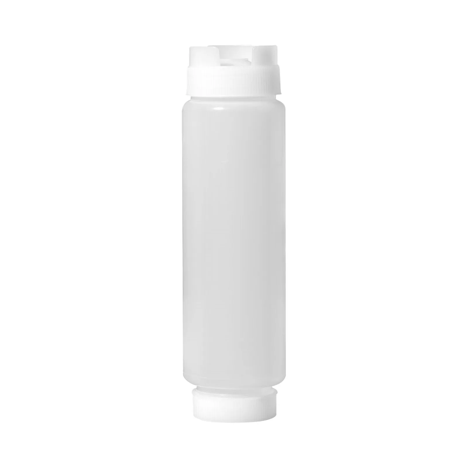 16 oz Clear Dual-way First In First Out Squeeze Bottle NSF