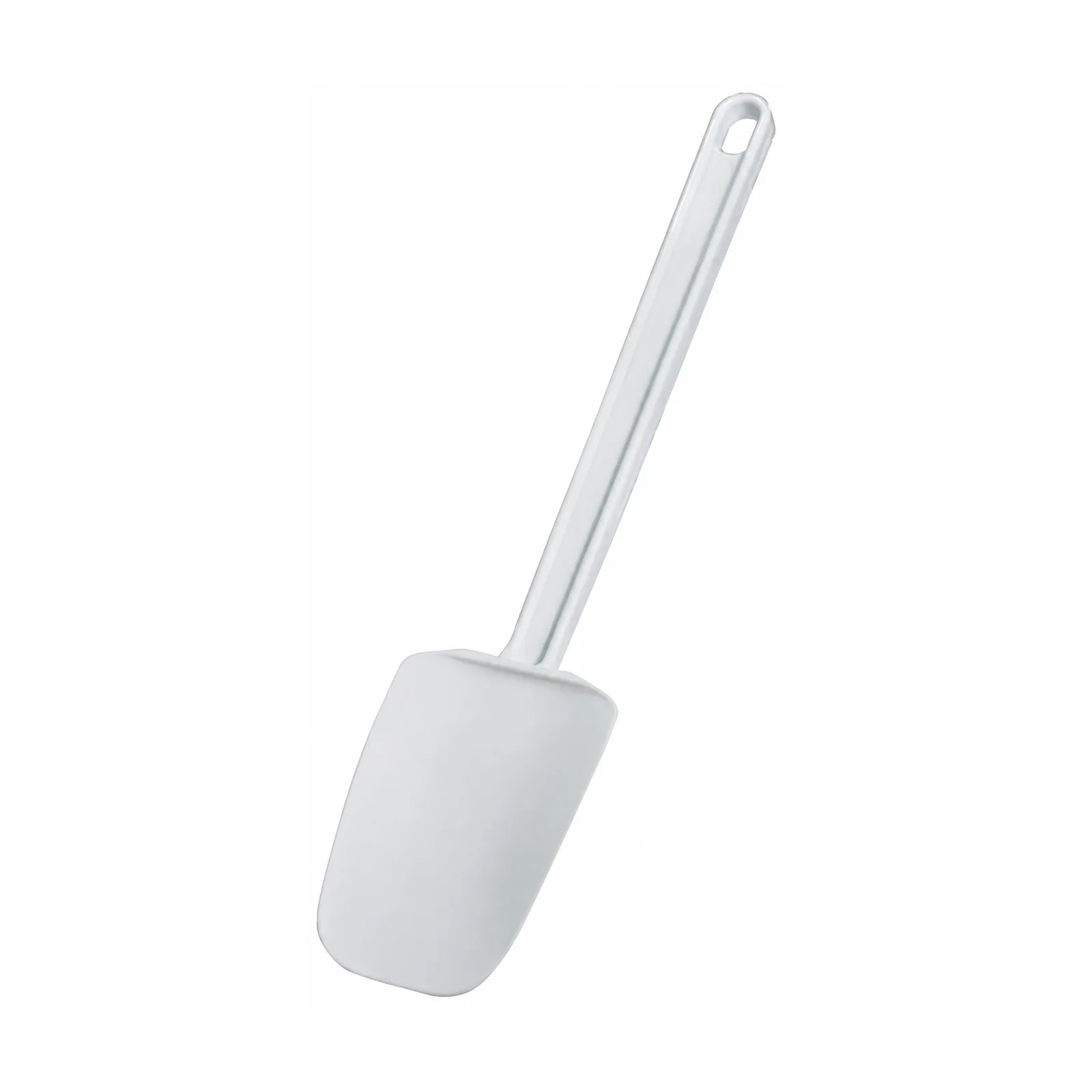 14″ White Rubber Spoonula with Plastic Handle
