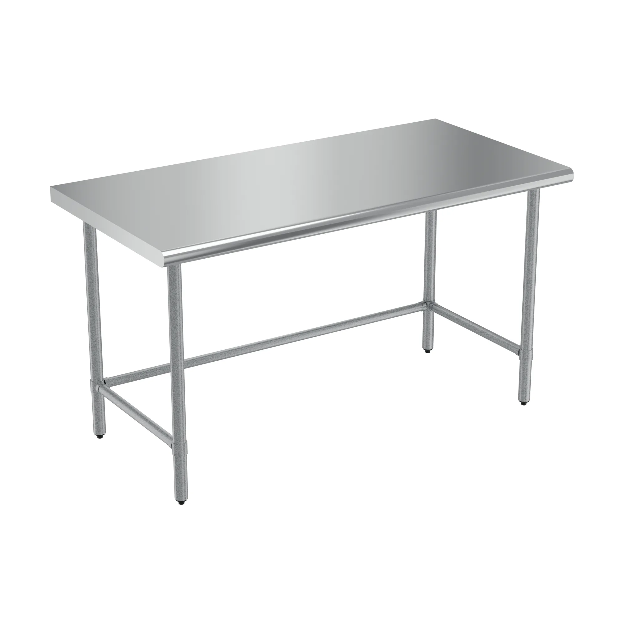 30″ x 60″ Stainless Steel Worktable With Leg Brace and Open Base