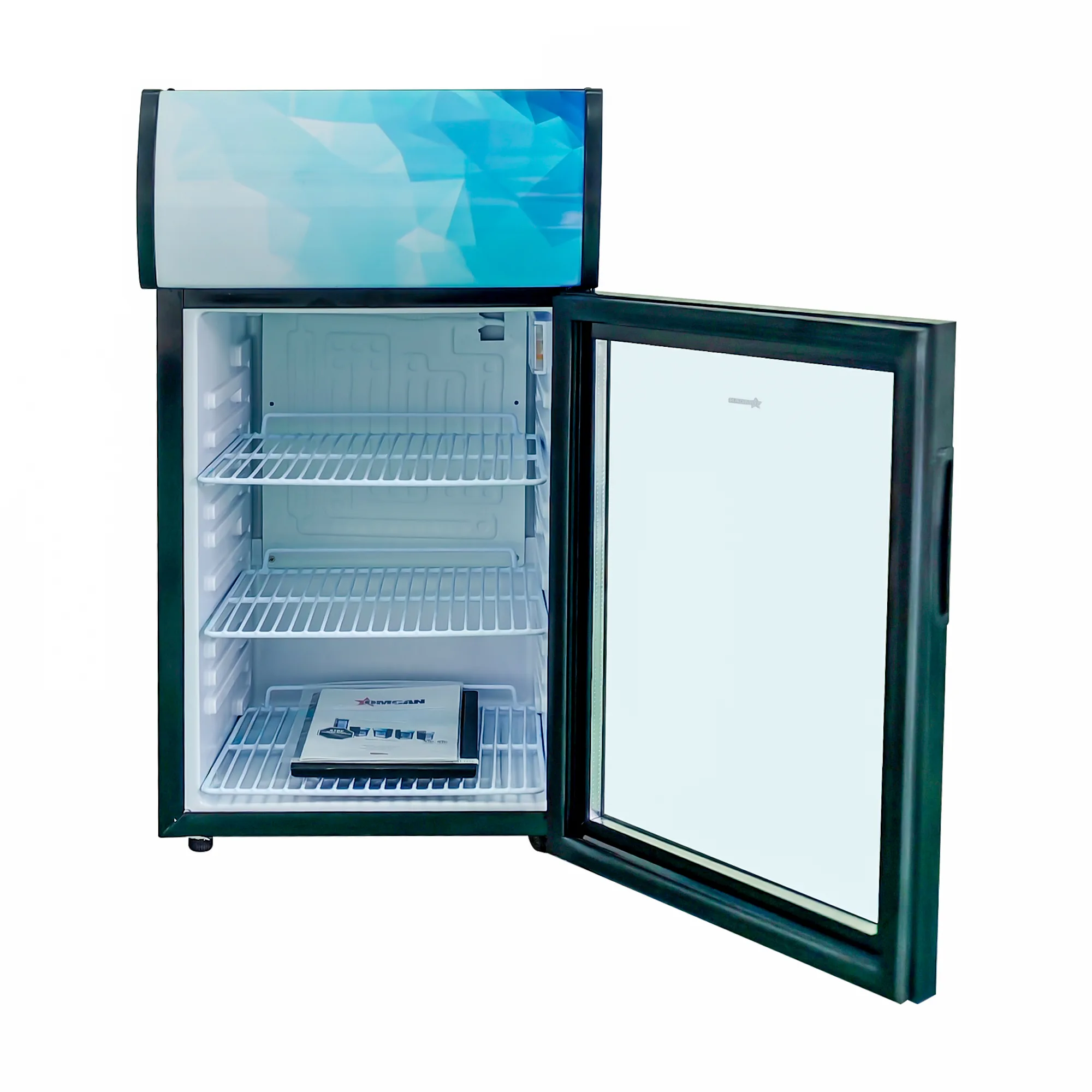 16″ One (1) Glass Door Countertop Display Refrigerator, 1.41 cu. ft. (40 L), Black