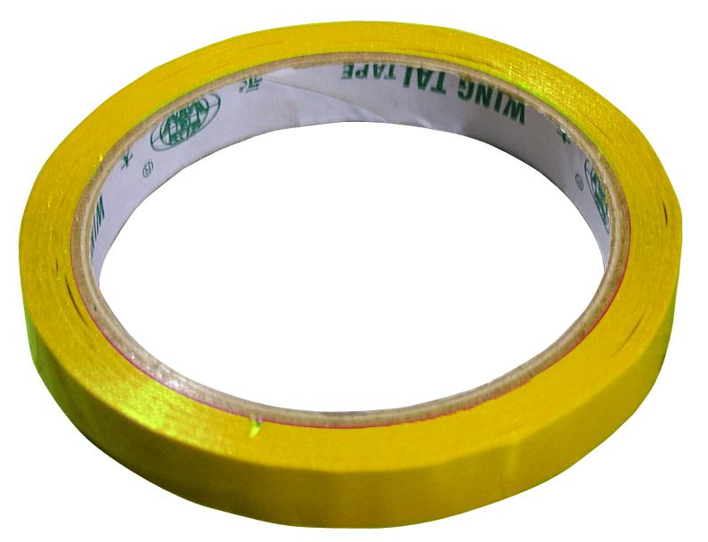 3/8″ x 216′ (9 mm x 66m) Yellow Poly Bag Sealing Tape – Pack of 16 Rolls