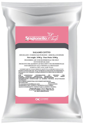 Stagionello Curing Salts and Spice Blends for Cooked Salami Mortadella 2 kg / bag