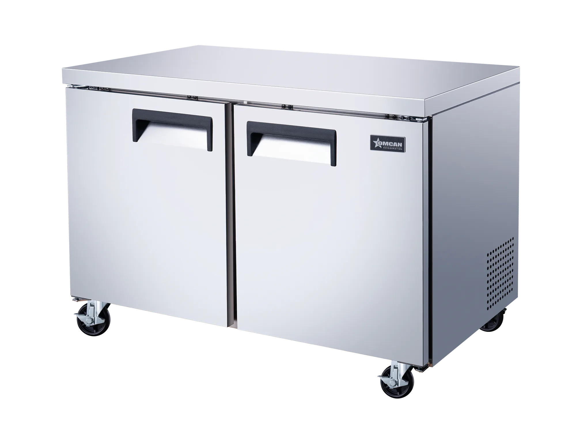 48″ Two (2) Door Undercounter Freezer, 12 cu. ft. (338 L), Stainless Steel
