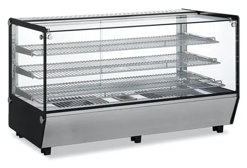 48″ Countertop Display Warmer, 3 Shelves, Square-Glass, Full-Service, 7.1 cu. ft. (202 L) Capacity – 110 V, 1650 W