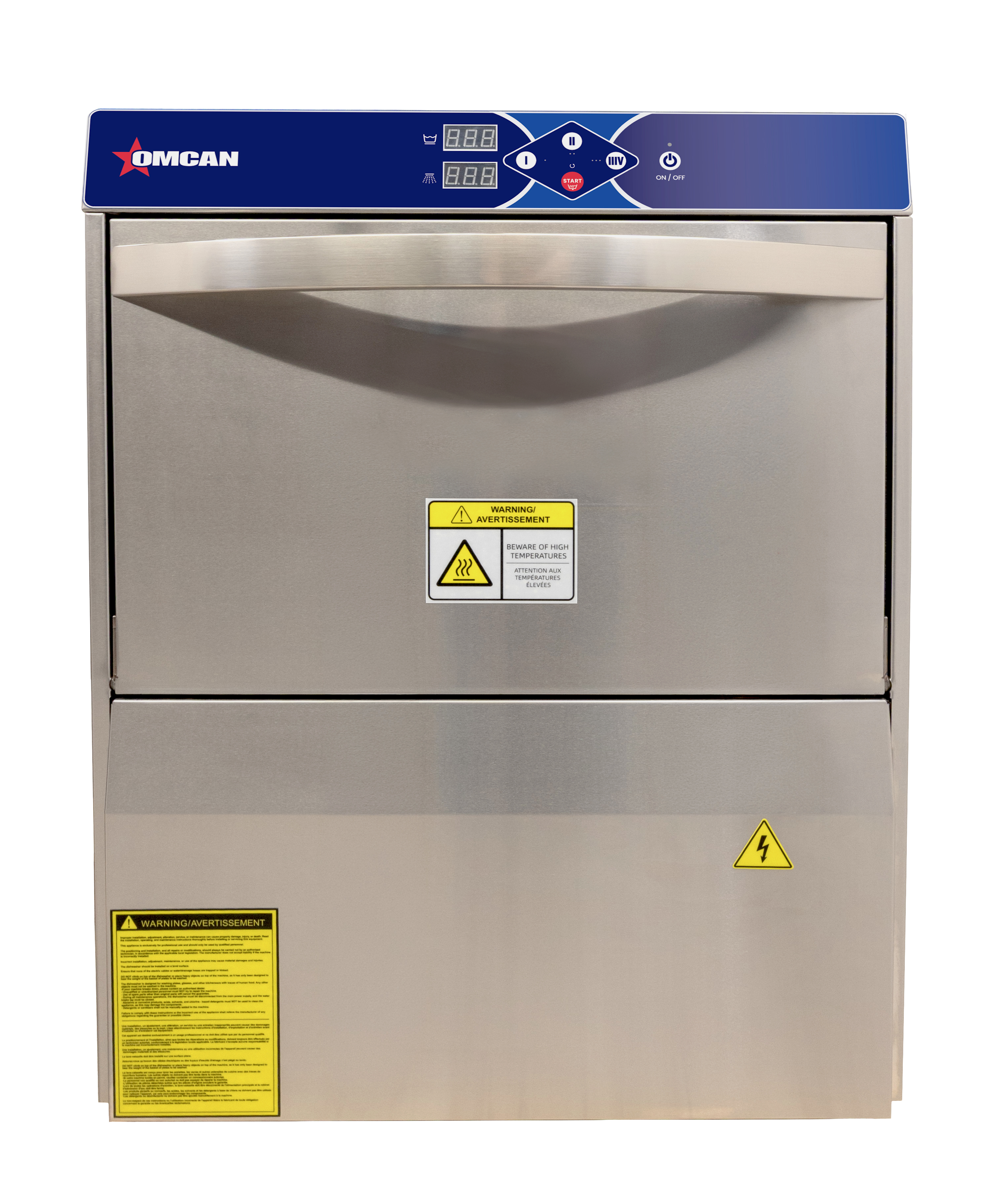 Undercounter High Temperature Dishwasher with Digital Control