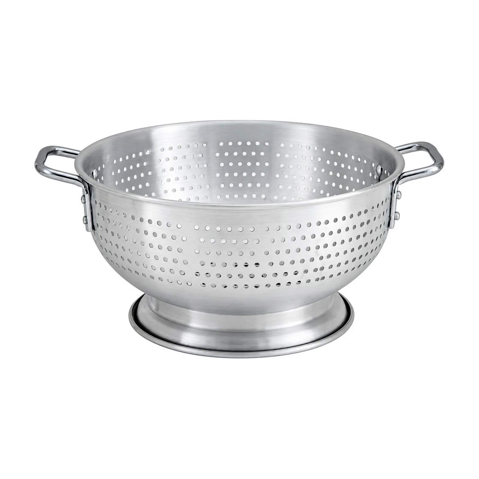 11 qt / 10.45 L Aluminum Colander with Base and Handles
