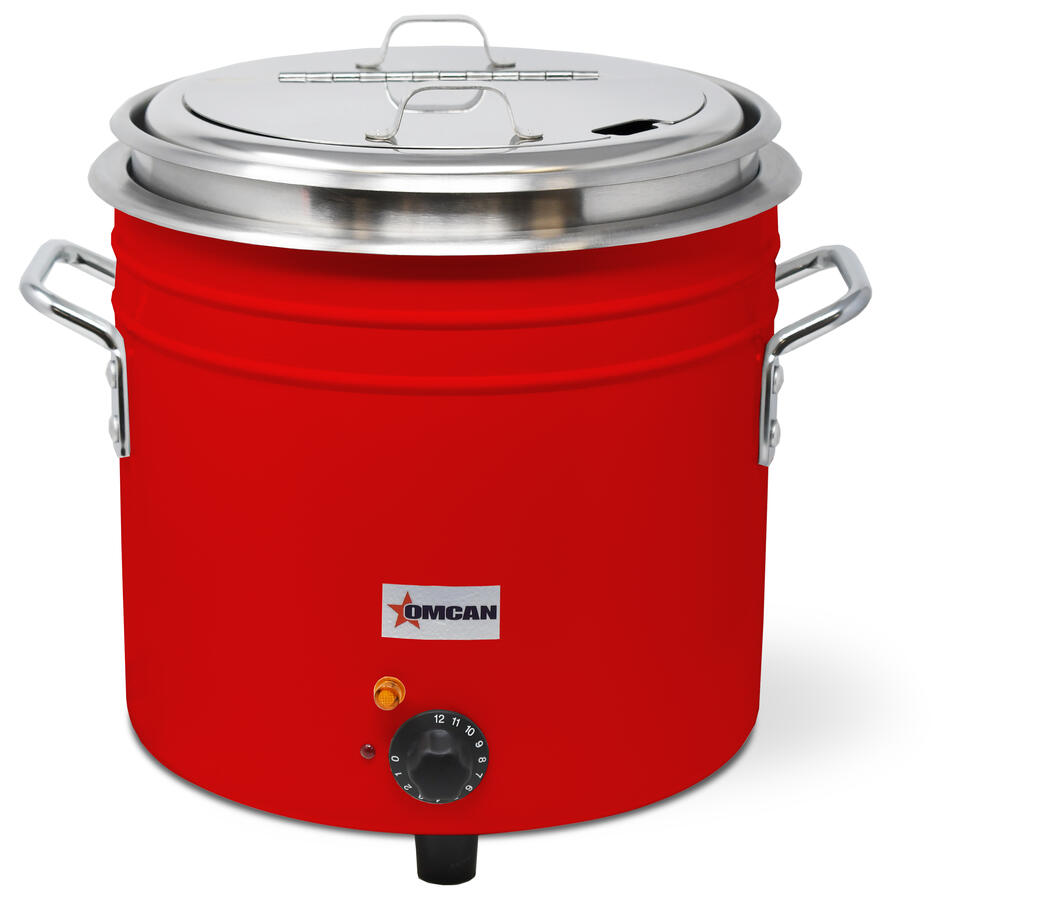 11 QT Red Retro Soup Warmer/Rethermalizer