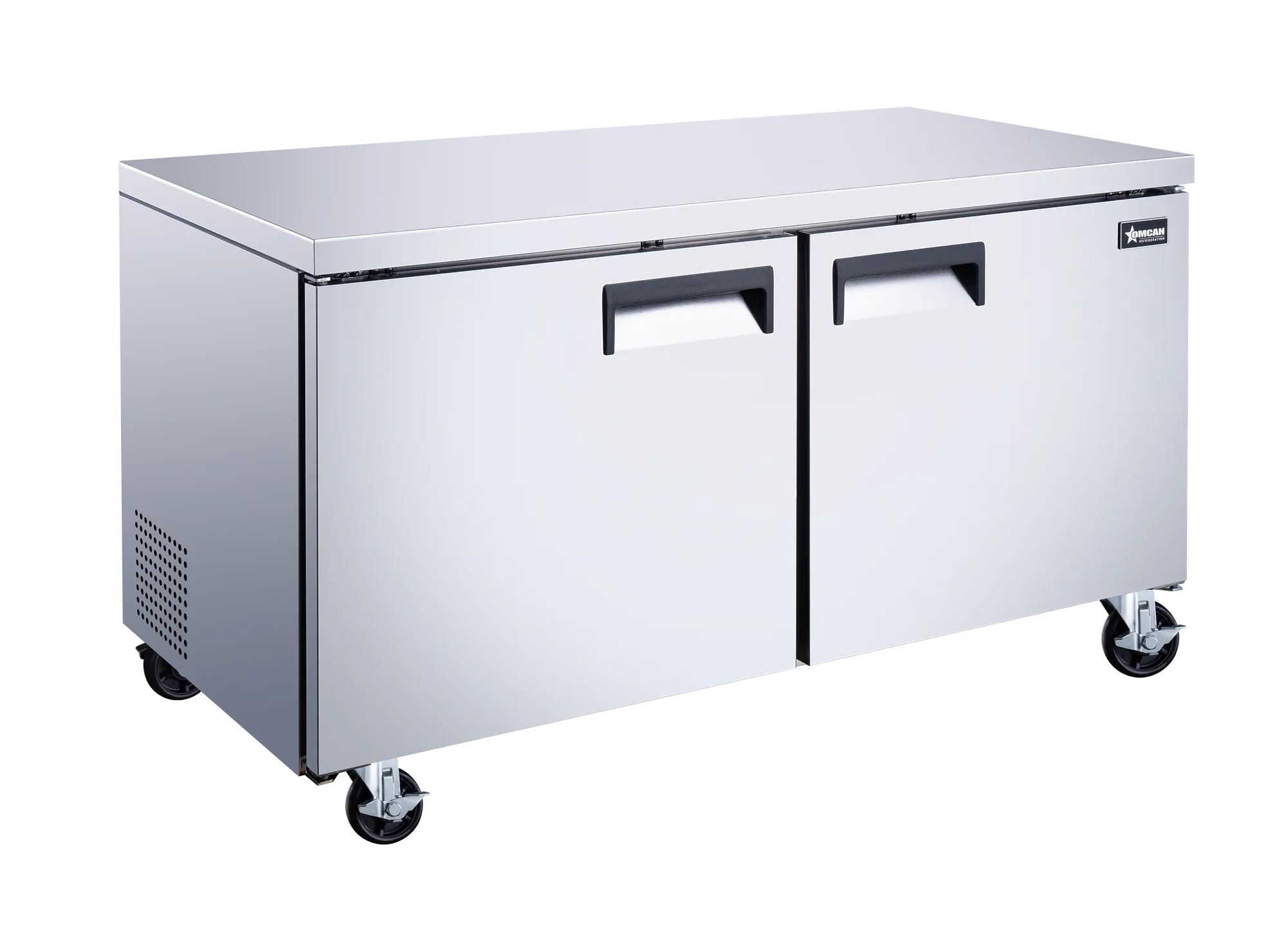 60″ Two (2) Door Undercounter Refrigerator, 15 cu. ft. (425 L), Stainless Steel