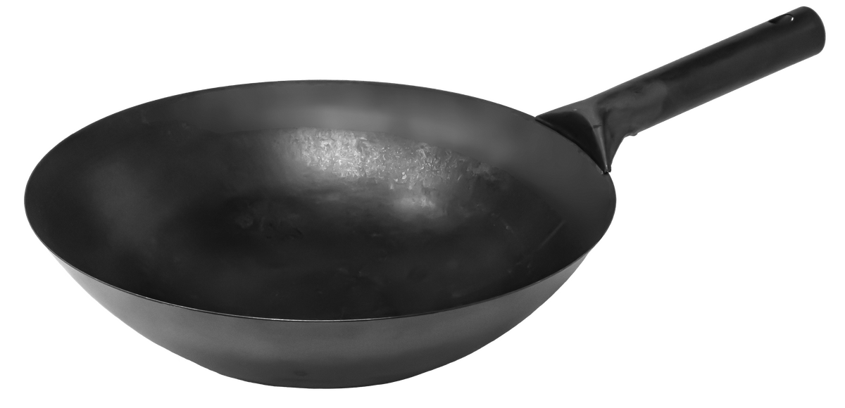 14″ Mandarin Wok Black Iron, Welded Joint