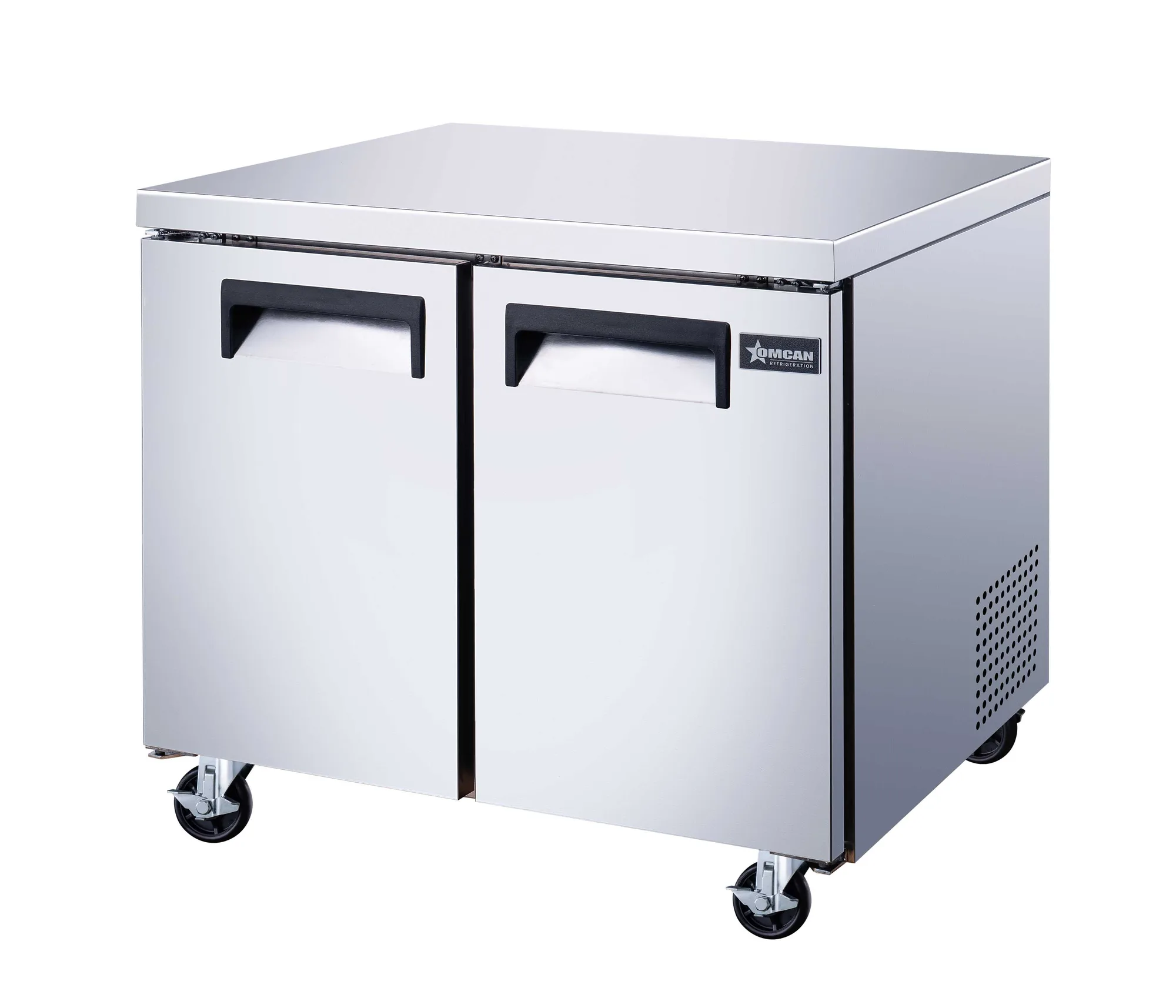 36″ Two (2) Door Undercounter Freezer, 8.7 cu. ft. (246 L), Stainless Steel