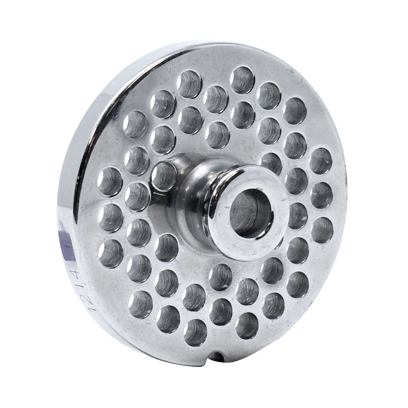 European Style #12 stainless steel plate with hub, 4.8mm (3/16″) – one notch/ round