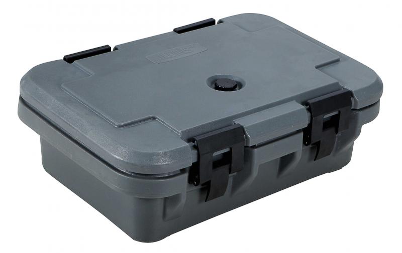 Gray Insulated Food Pan Carrier with 4″ Depth