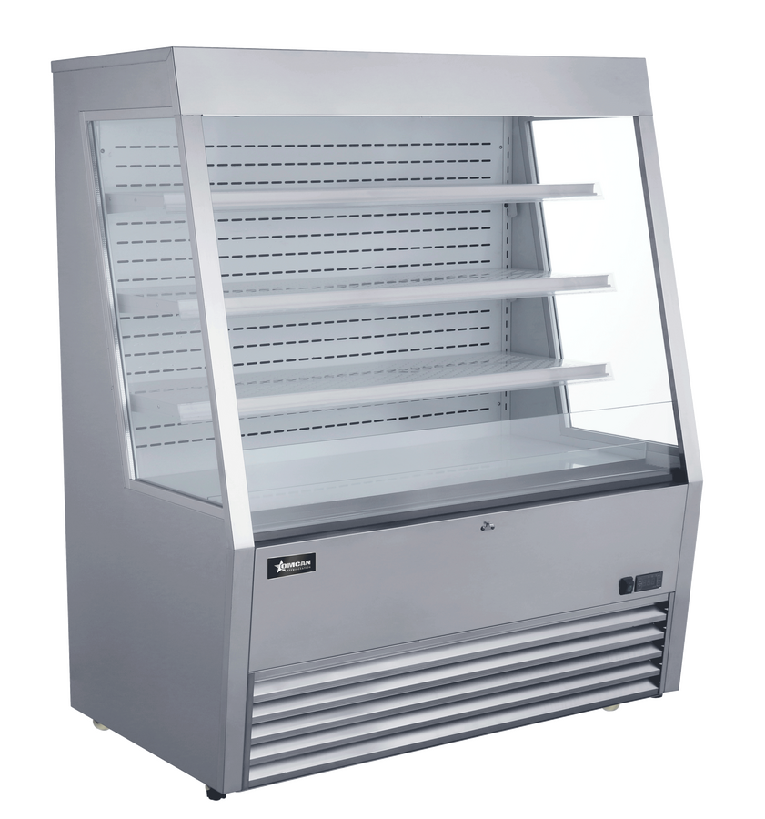 48″ Grab-and-Go Open Refrigerated Floor Self-Serve Display Case 15 cu.ft. (426 L) – Stainless Steel