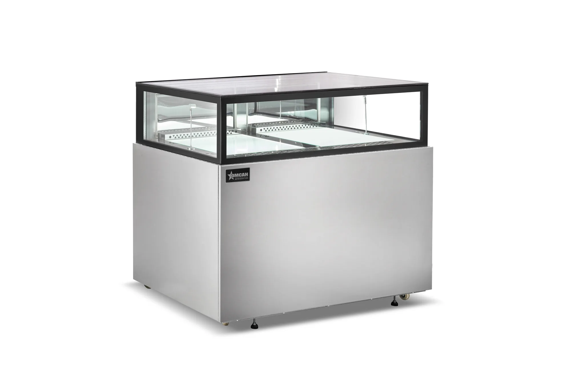 48″ x 32″ Flat Top Refrigerated Showcase, 13.2 cu. ft. (373 L), Stainless Steel