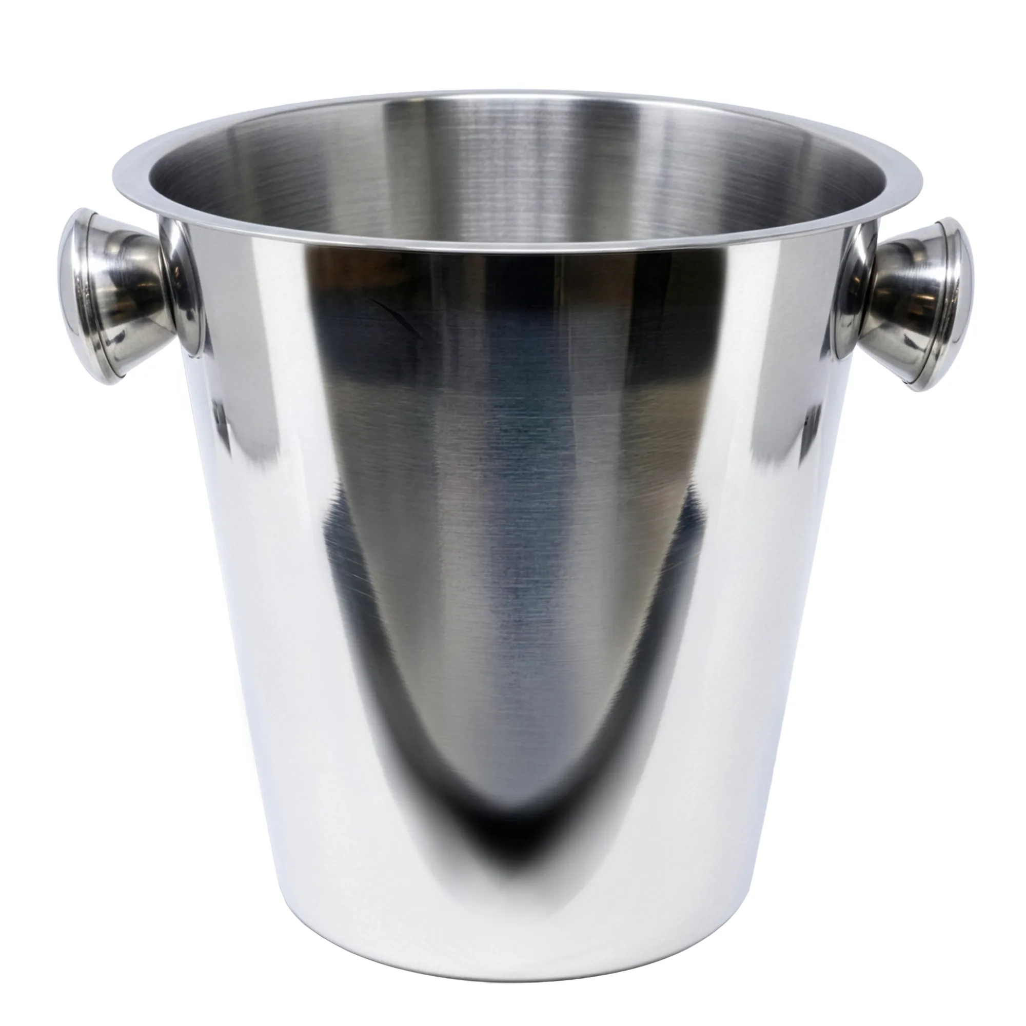 4 qt Stainless Steel Wine Bucket with Knob Handle
