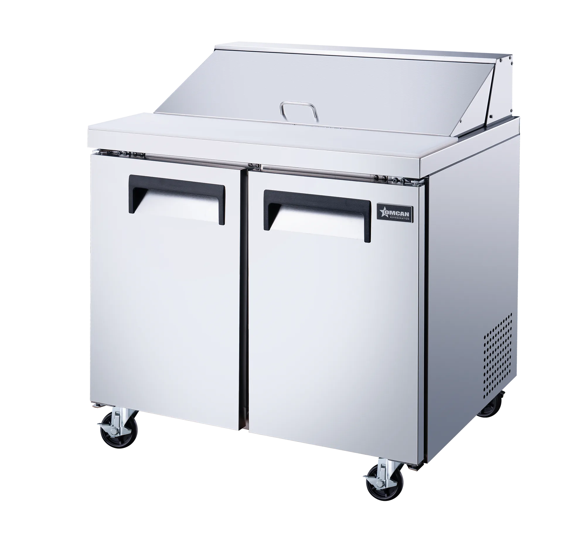 36″ Two (2) Door Refrigerated Prep Table, 9 cu. ft. (255 L), Stainless Steel
