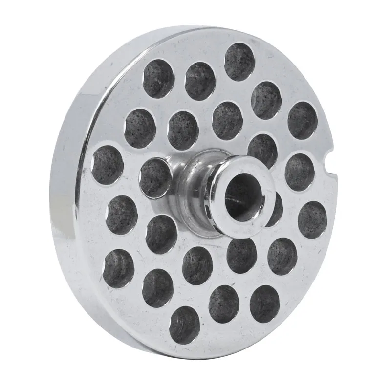 European Style #22 stainless steel plate with hub, 10 mm (3/8″) – one notch / round