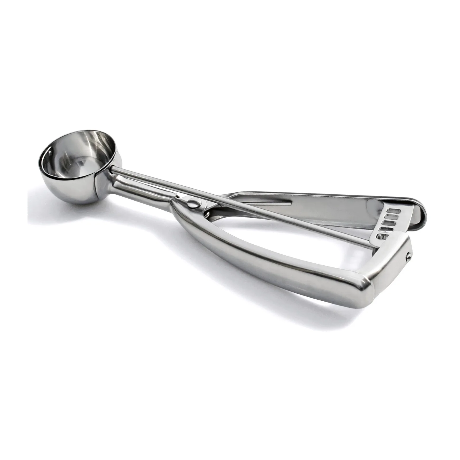 #50 Stainless Steel Squeeze Handle Ice Cream Scoop Disher – 5/8 oz