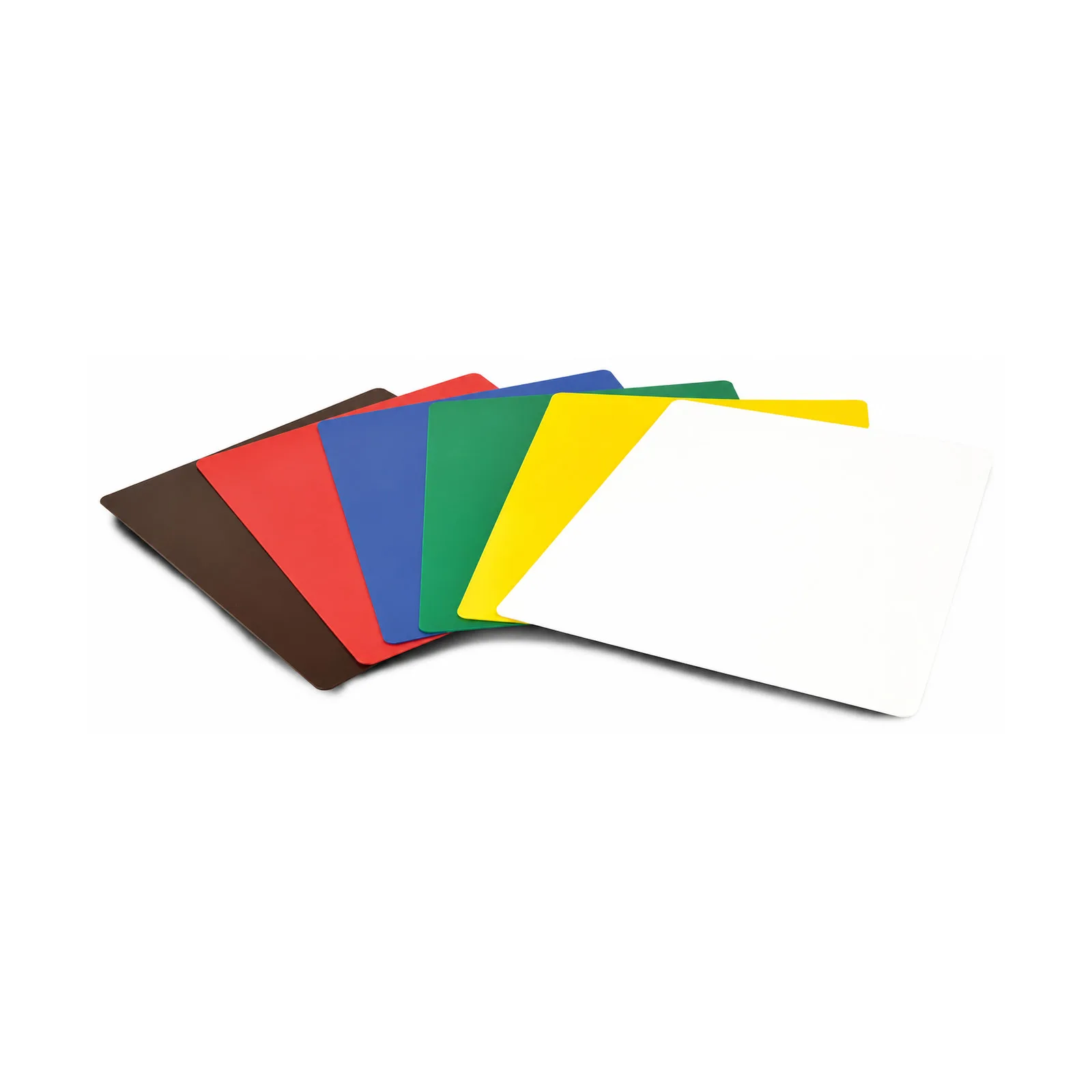 15″ x 20″ x 1/16″ Set of 6 Pre-Cut Color-Coded Polypropylene Flexible Cutting Boards