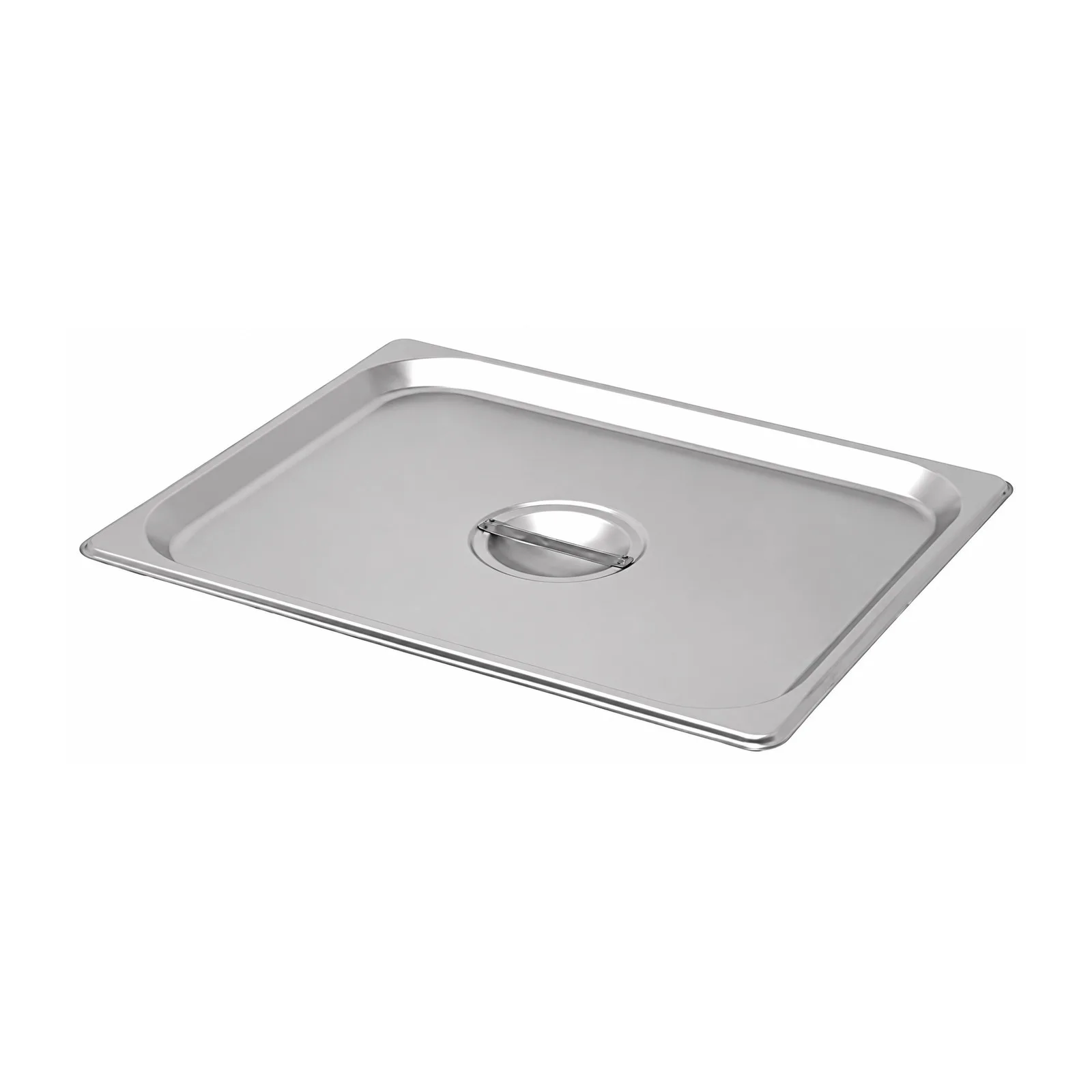 Half-Size Solid Stainless Steel Steam Table Pan Cover