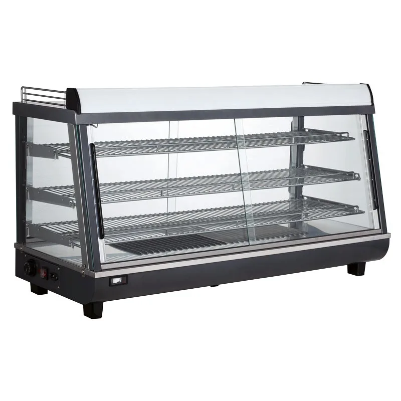 47″ Countertop Display Warmer, 3 Shelves, Sliding Doors, Self/Full-Service, 6.5 cu. ft. (186 L) capacity