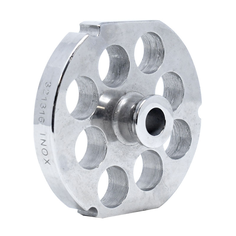 Stainless Steel #32 machine plate with hub 20mm (13/16″) – three notches/ two flat sides