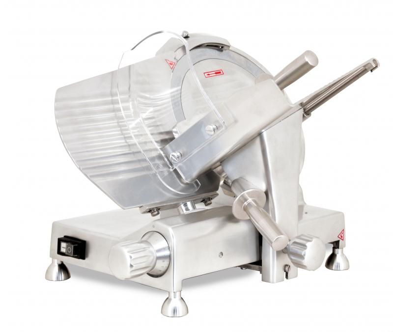 Omcan 12″ Belt-Driven Meat Slicer with Blade Locker (Quebec Safety Standards) – 0.33 HP, 110 V