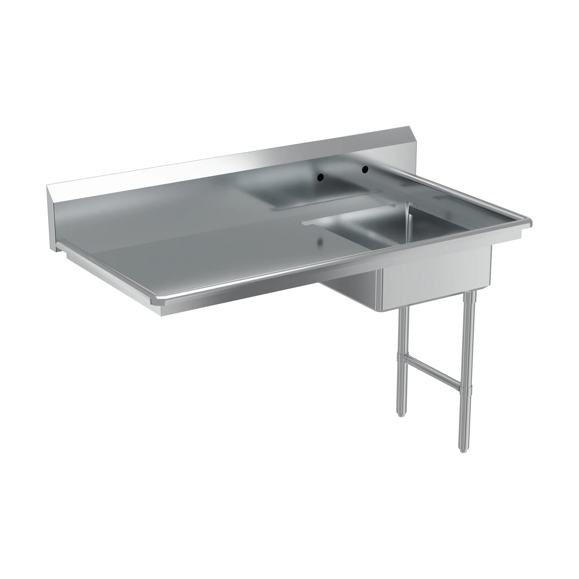 60″ Right Side Under Counter Dish Table
