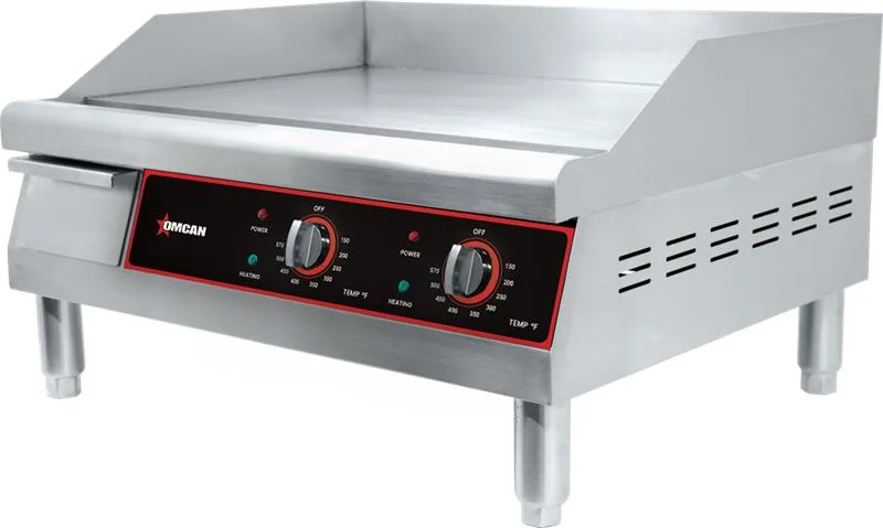 24″ Countertop Stainless Steel Electric Griddle