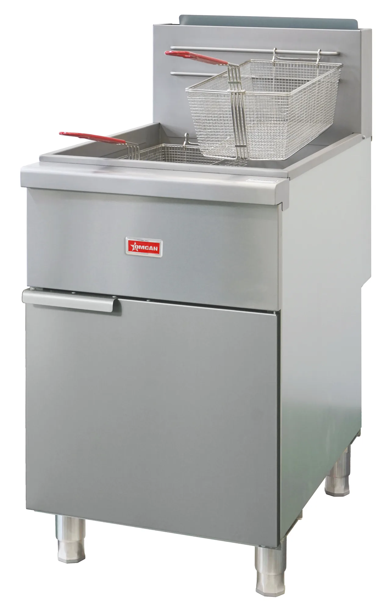 75 – 80 lb Single Tank Tube-Fired Natural Gas Floor Fryer – 150,000 BTU
