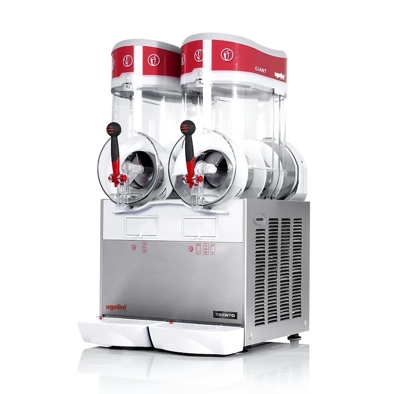 Ugolini GIANT 2 x 4 Gallon (2 x 15 Liter) Double Bowl Granita / Slushy Machine with Magnetic Drive | Trento