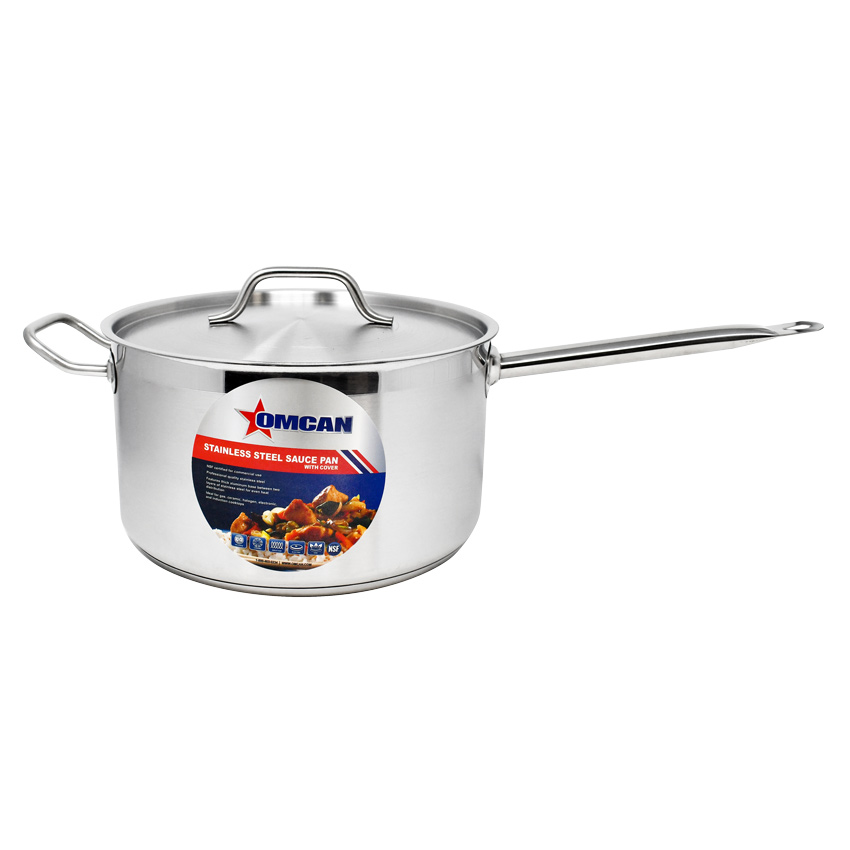 10 QT Stainless Steel Sauce Pan with Cover and Handle