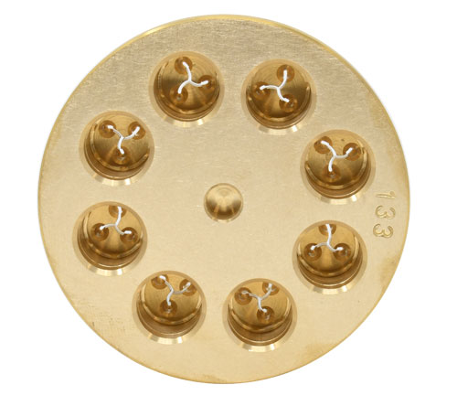 Pasta Die #241 Fusilli 3 Wings, 10mm TR110