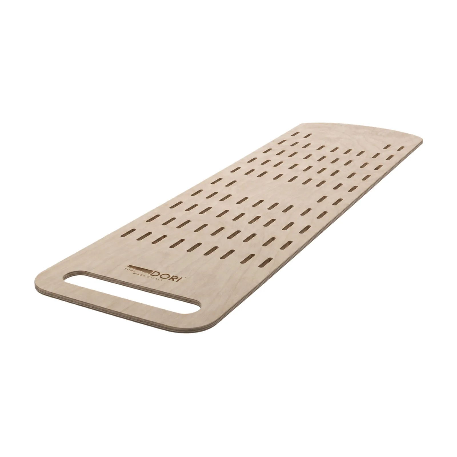 Linea Dori 39.4″ x 12″ Beech Wood Flatbread Perforated Pizza Peel with Handle