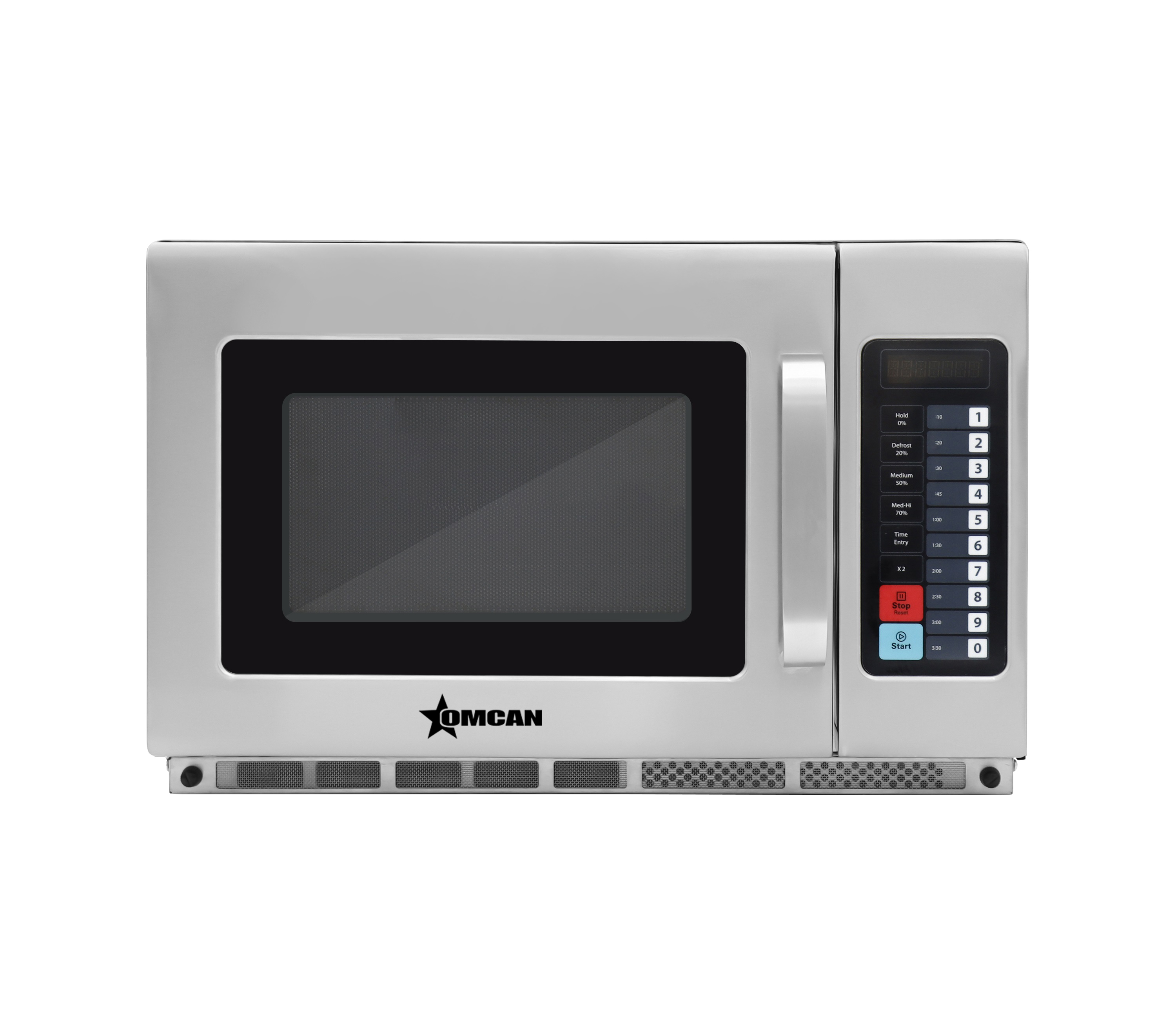 Commercial Microwave with 1.2 cu.ft. Interior and Push Button Controls - 3,200 W, 120 V/60 Hz/1 Ph