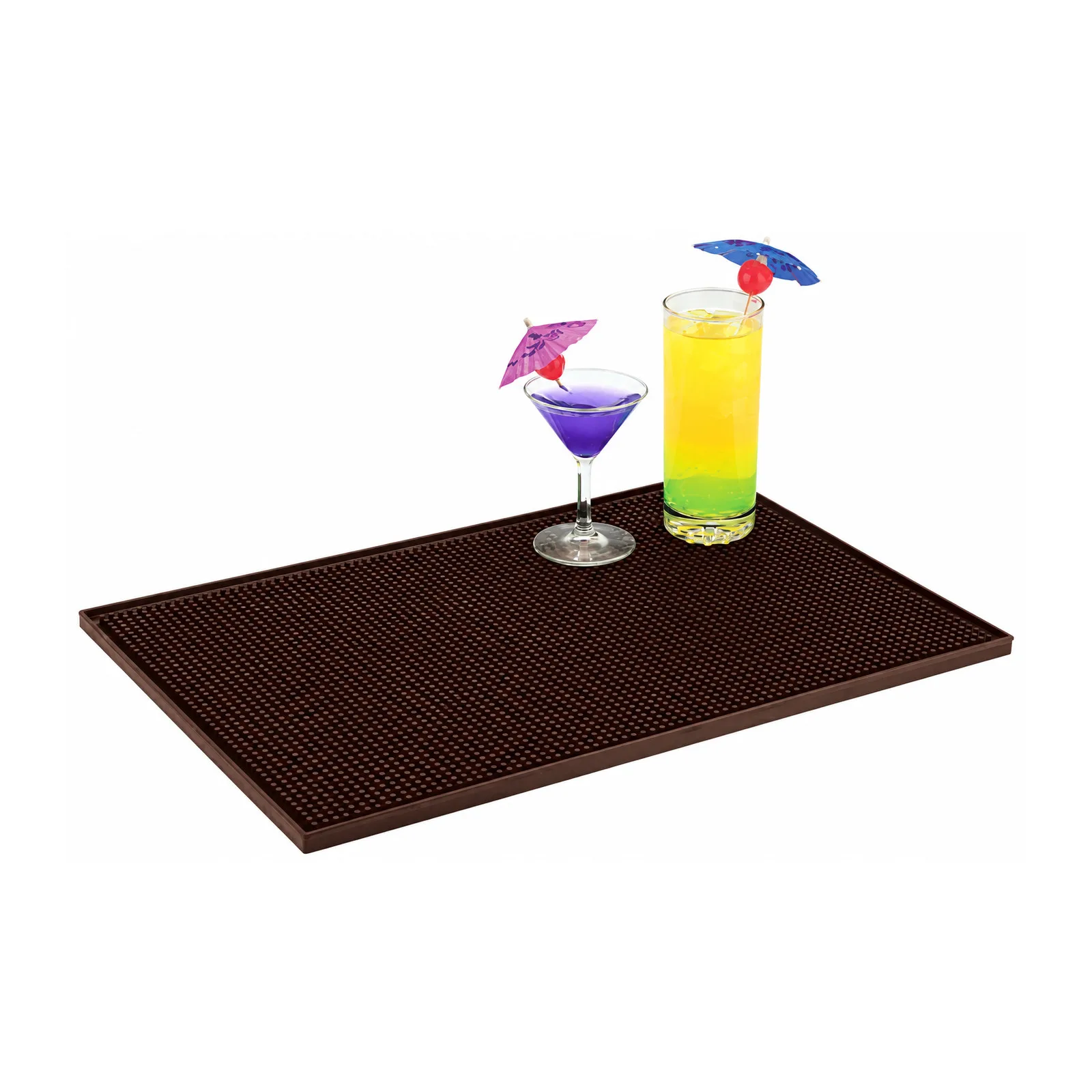 18″ x 12″ Brown Bar Service Mat