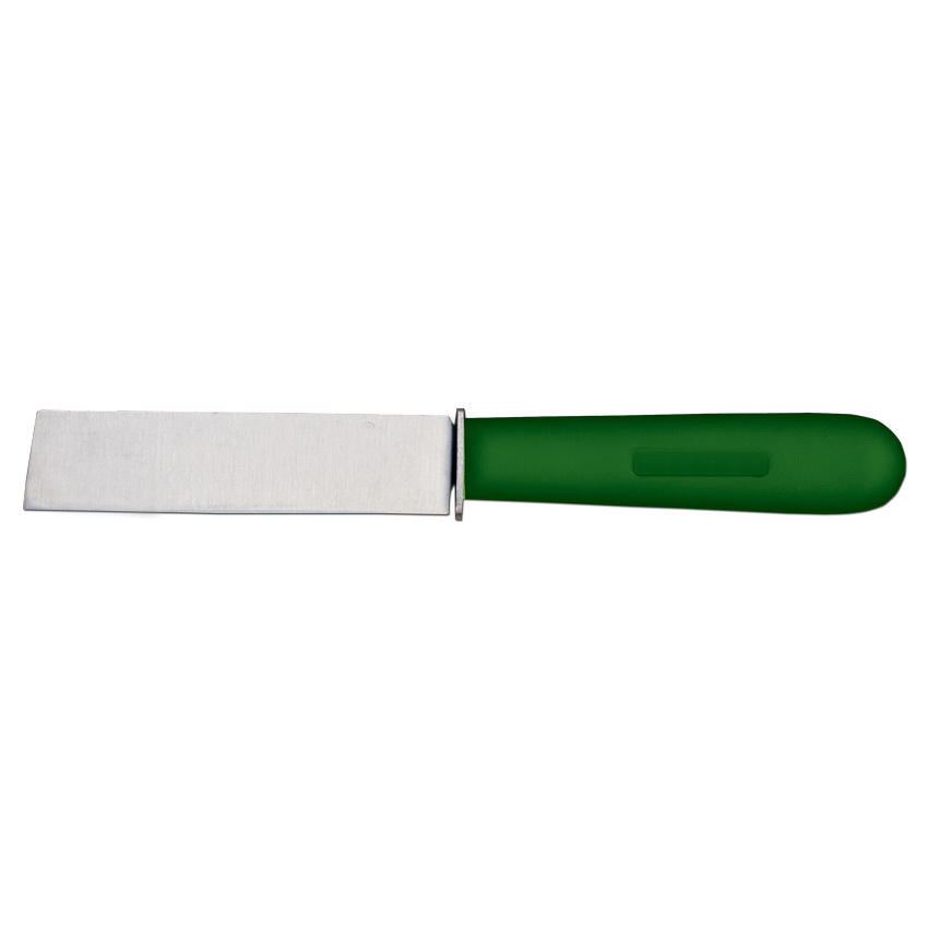 4.5-inch Cut-Off Knife with Guard and Green Handle