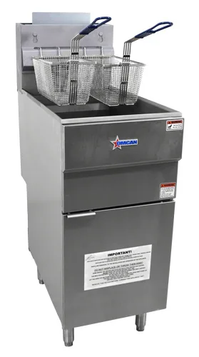 35-40 lb Propane Gas Floor Fryer – 90,000 BTU